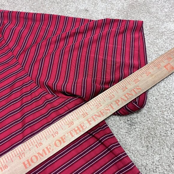 Greg Norman Polo Men’s Red Striped Short Sleeve Size Large - Picture 3 of 11